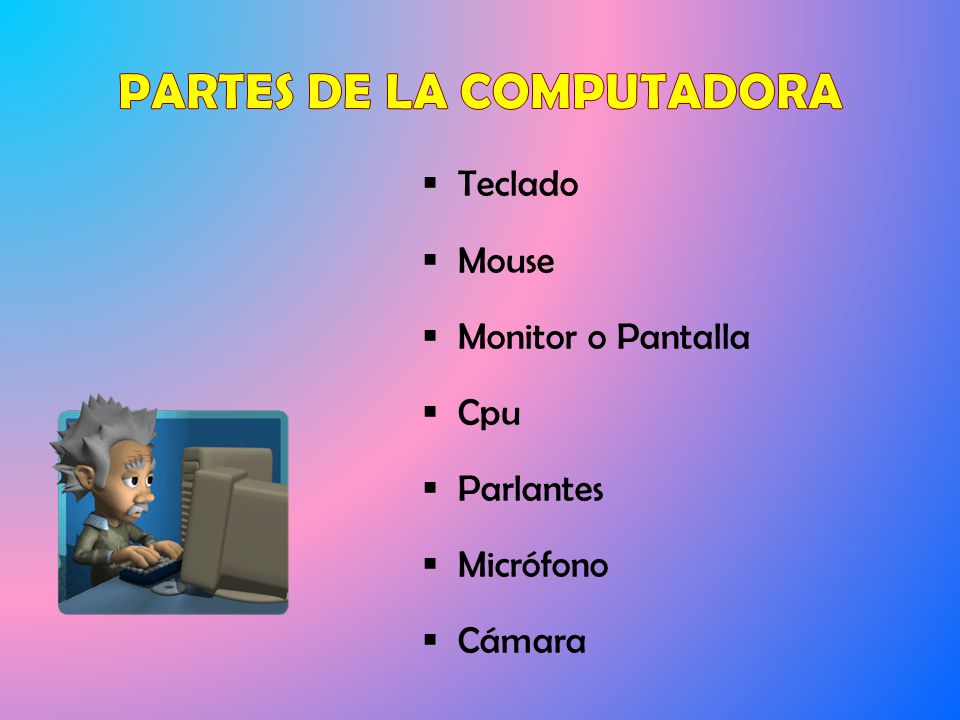 PARTES DE LA COMPUTADORA