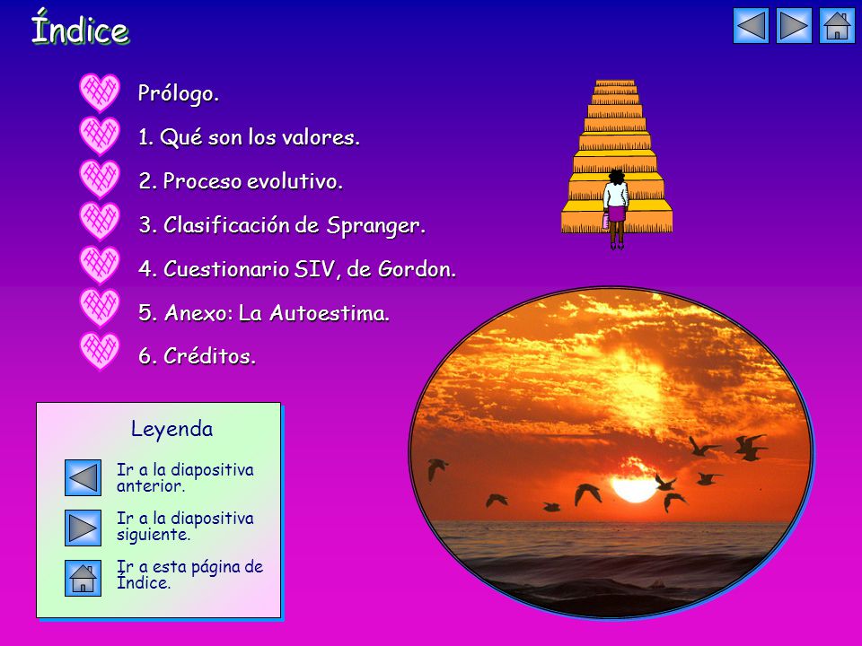 Índice Prólogo. 1. Qué son los valores. 2. Proceso evolutivo.