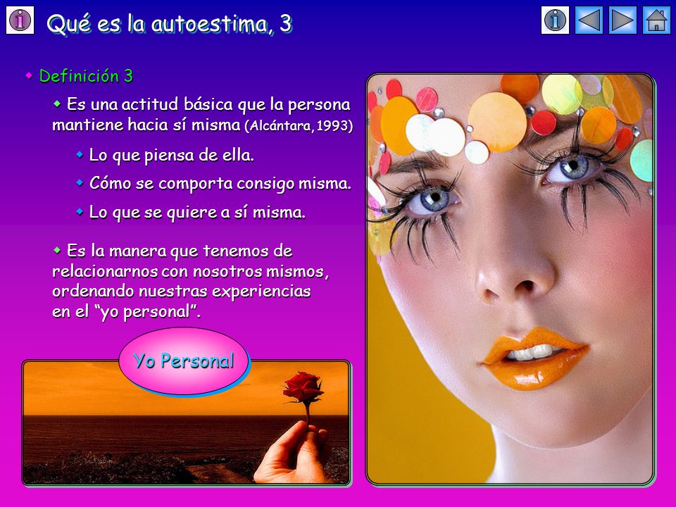 Qué es la autoestima, 3 Yo Personal  Definición 3