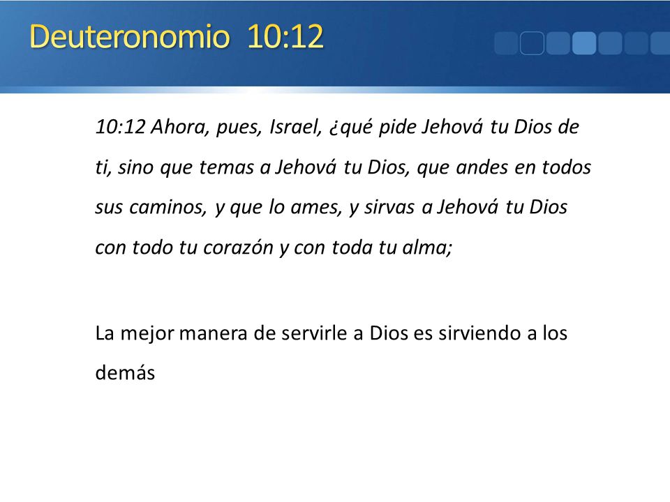 4/11/ :31 PM Deuteronomio 10:12.