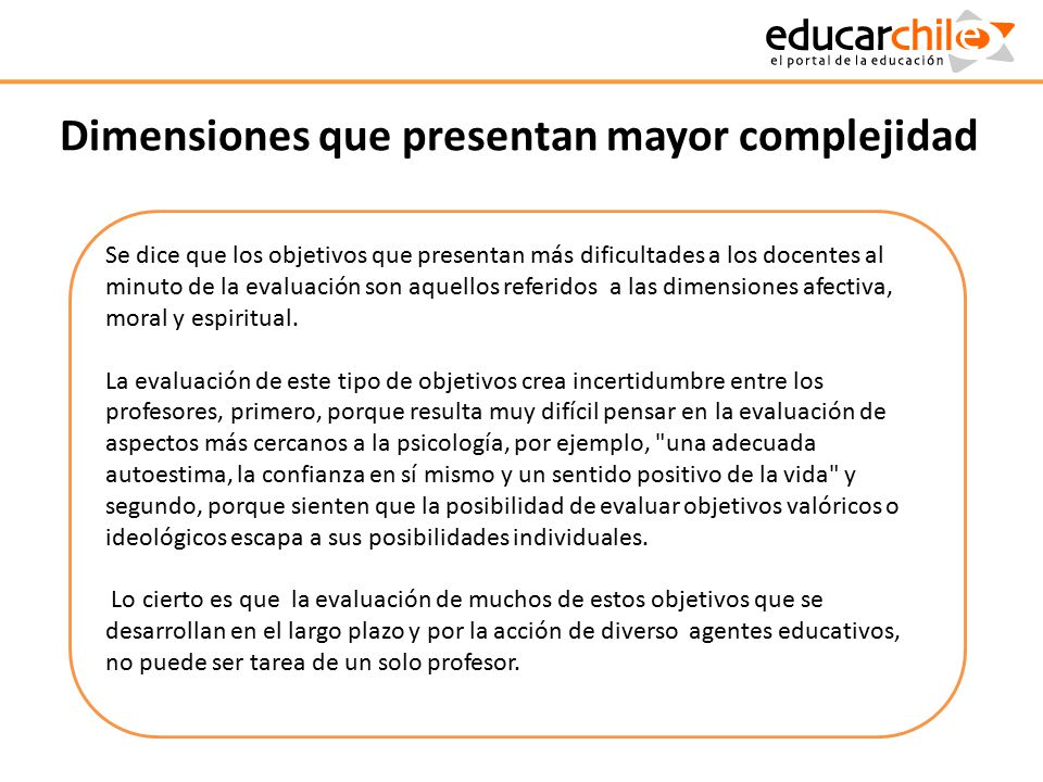 Dimensiones que presentan mayor complejidad