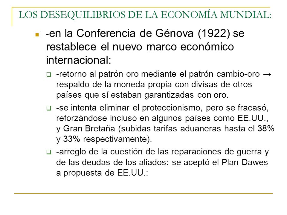 LOS DESEQUILIBRIOS DE LA ECONOMÍA MUNDIAL: