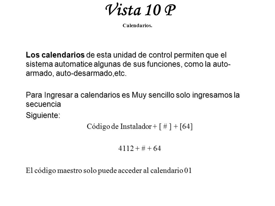 Código de Instalador + [ # ] + [64]
