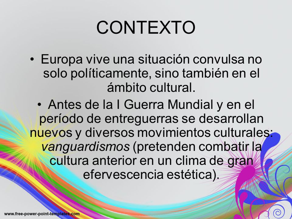 CONTEXTO Europa vive una situación convulsa no solo políticamente, sino también en el ámbito cultural.