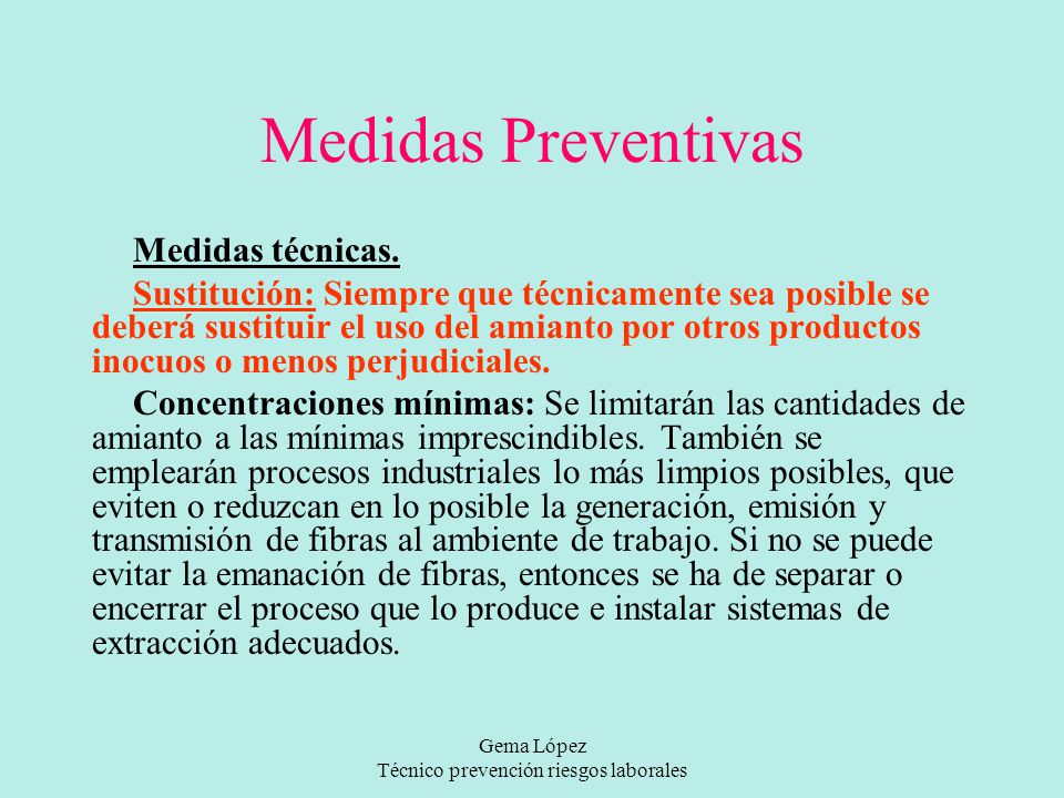 Gema López Técnico prevención riesgos laborales