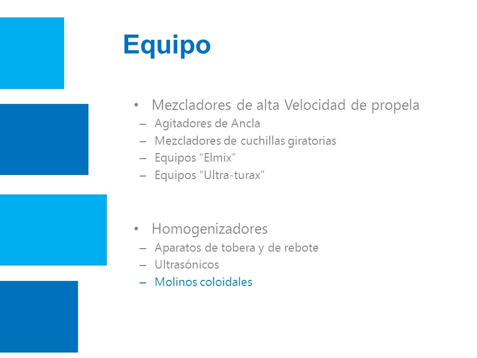 Equipo Mezcladores de alta Velocidad de propela Homogenizadores