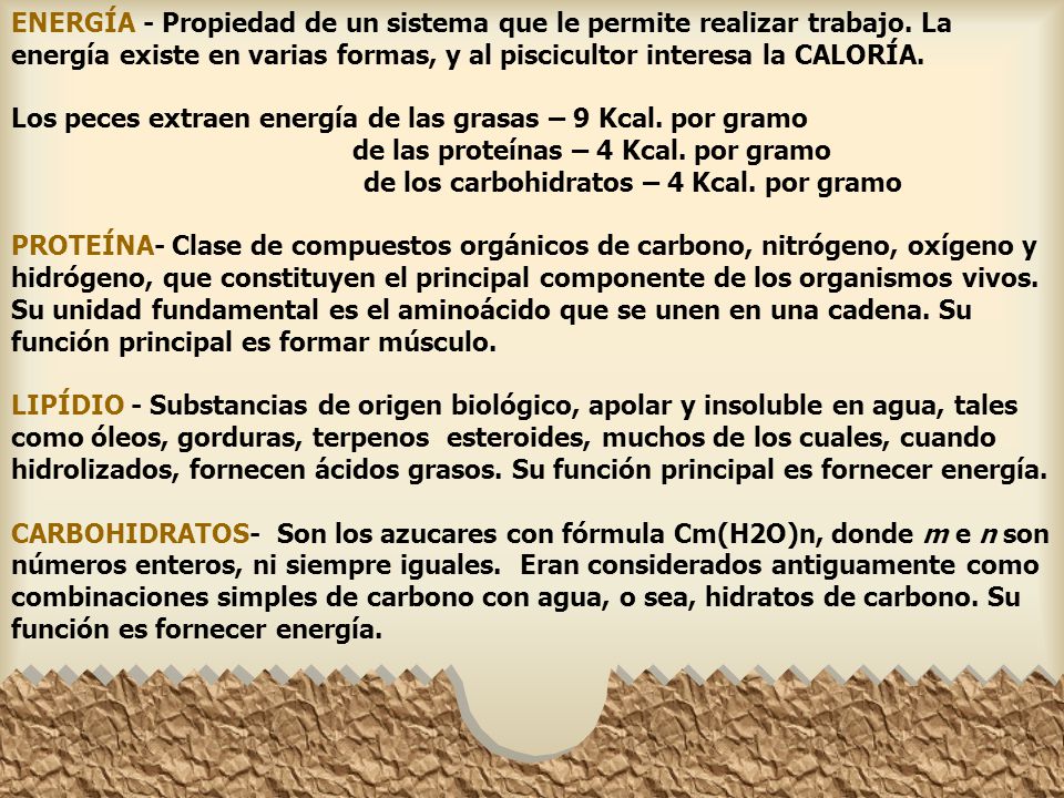 ENERGÍA - Propiedad de un sistema que le permite realizar trabajo