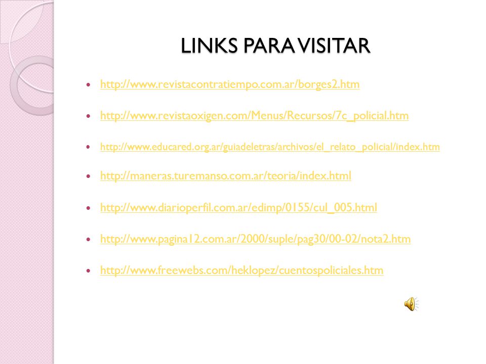 LINKS PARA VISITAR