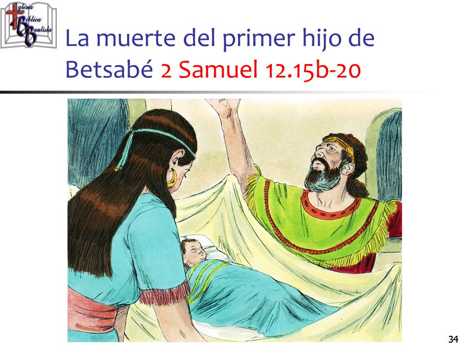 La muerte del primer hijo de Betsabé 2 Samuel 12.15b-20