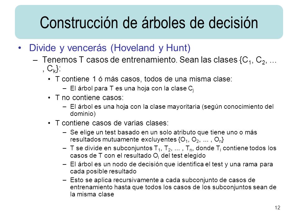 Construcción de árboles de decisión