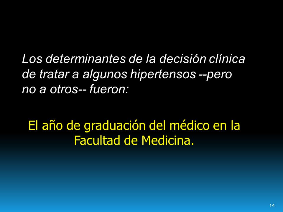 El año de graduación del médico en la Facultad de Medicina.