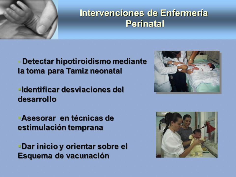 Intervenciones de Enfermería Perinatal