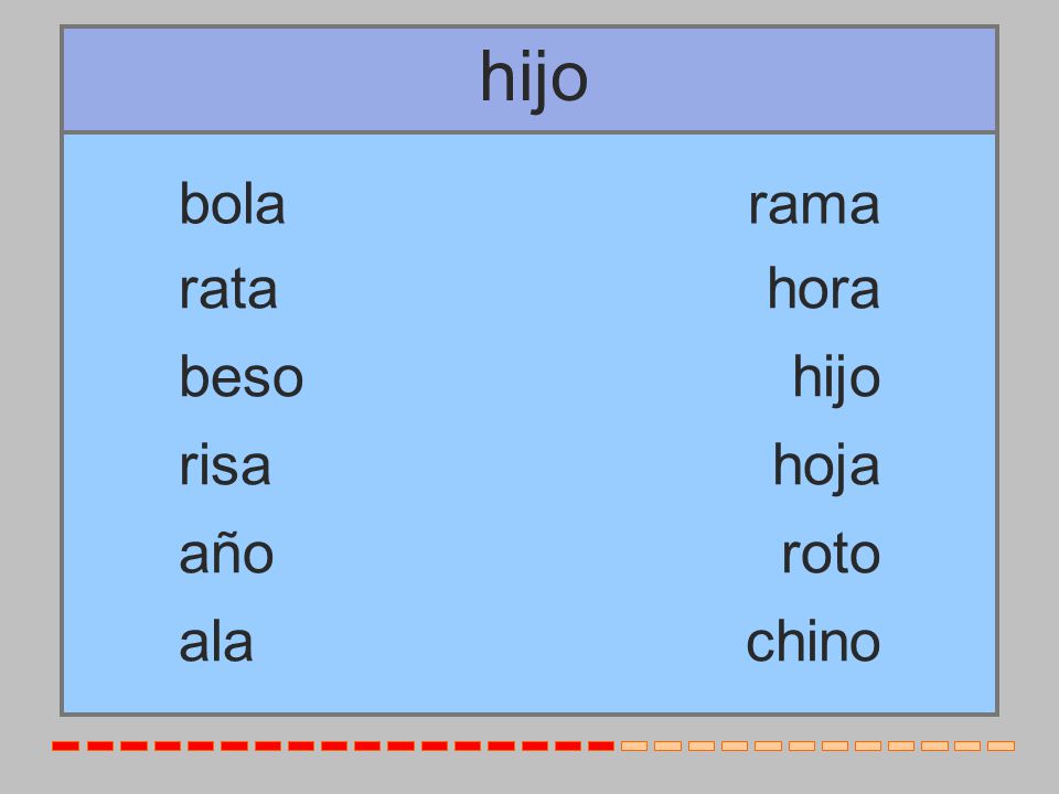 hijo bola rama rata hora beso hijo risa hoja año roto ala chino