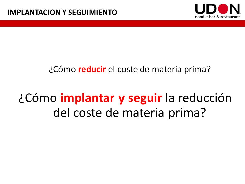 ¿Cómo implantar y seguir la reducción del coste de materia prima