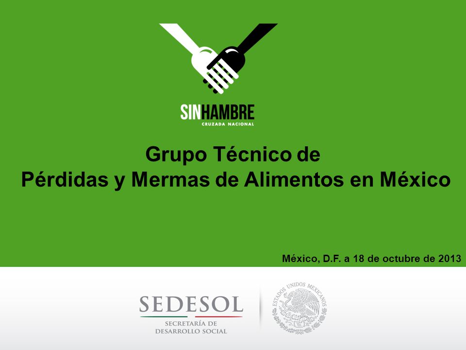 Grupo Técnico de Pérdidas y Mermas de Alimentos en México