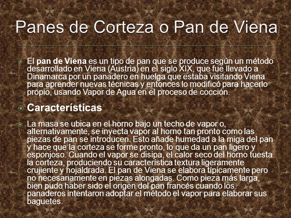 Panes de Corteza o Pan de Viena
