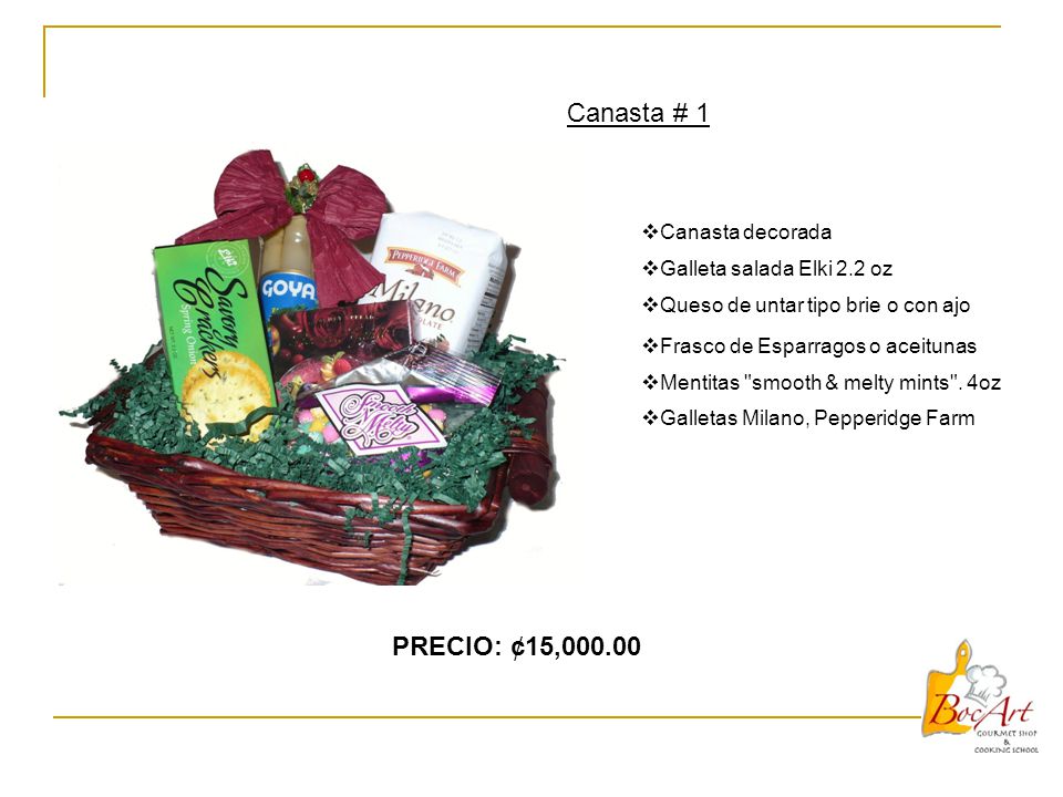 Canasta # 1 PRECIO: ¢15, Canasta decorada