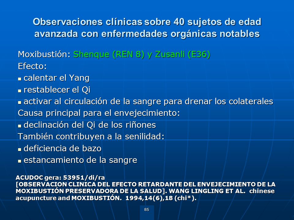 Observaciones clínicas sobre 40 sujetos de edad avanzada con enfermedades orgánicas notables