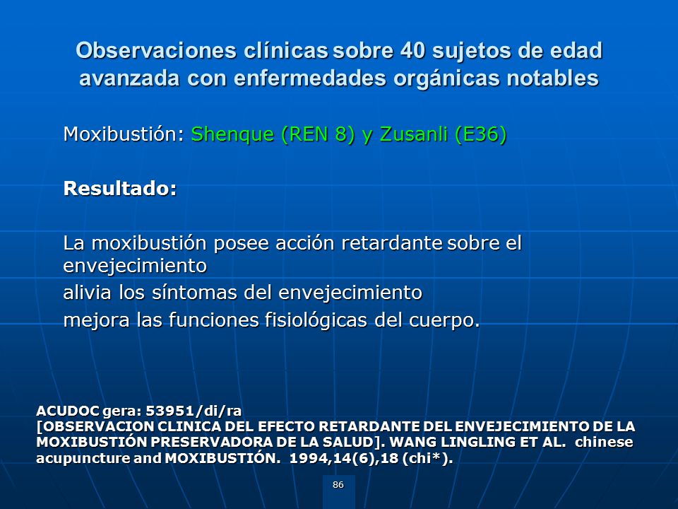Observaciones clínicas sobre 40 sujetos de edad avanzada con enfermedades orgánicas notables