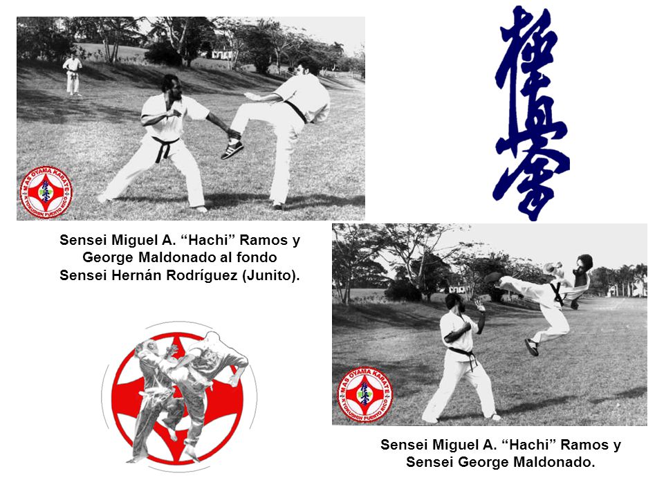Sensei Miguel A. Hachi Ramos y Sensei George Maldonado.