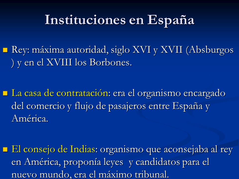 Instituciones en España