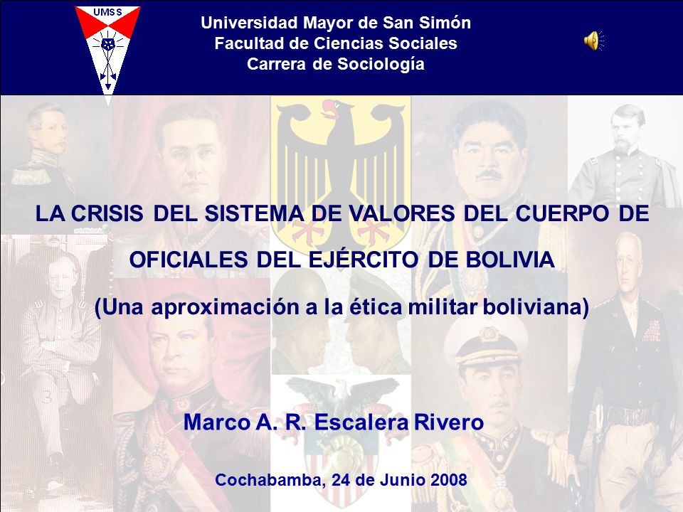 (Una aproximación a la ética militar boliviana)