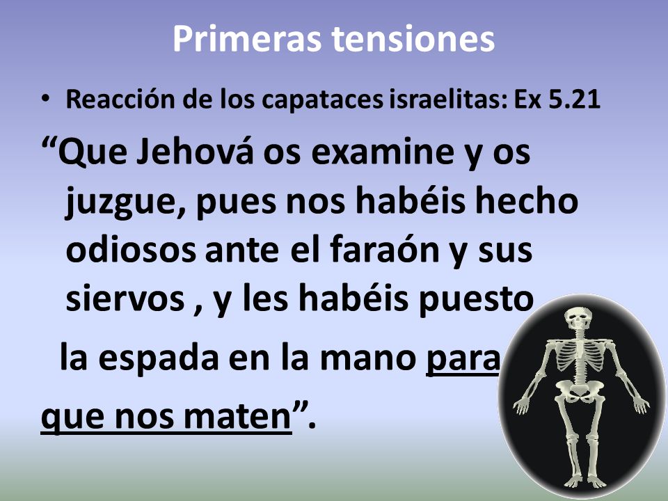 la espada en la mano para que nos maten .