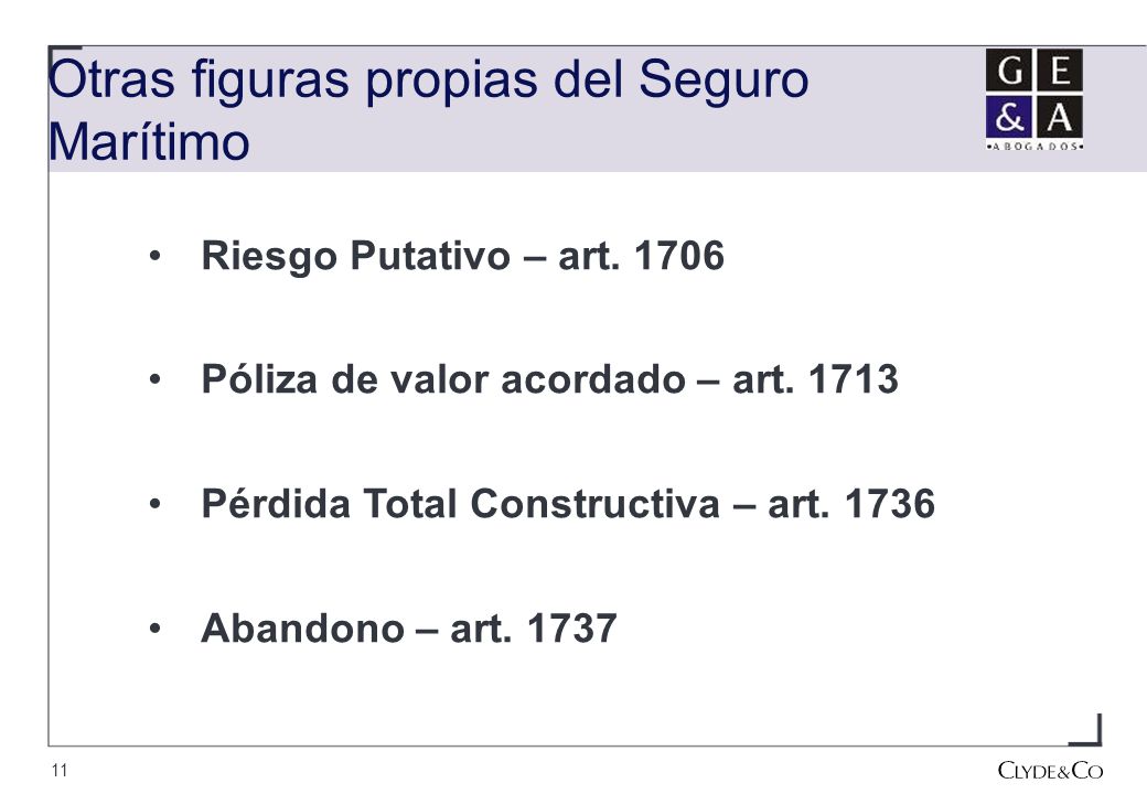 Propuestas de reforma de la Marine Insurance Act 1906