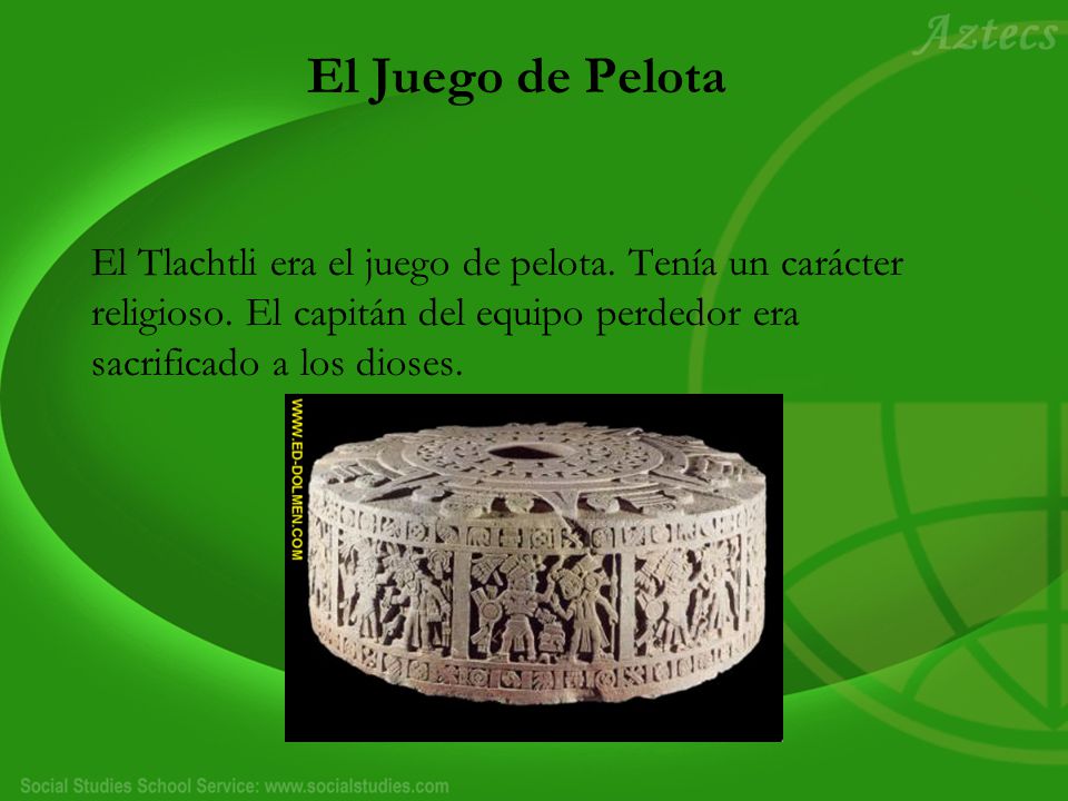 El Juego de Pelota El Tlachtli era el juego de pelota.