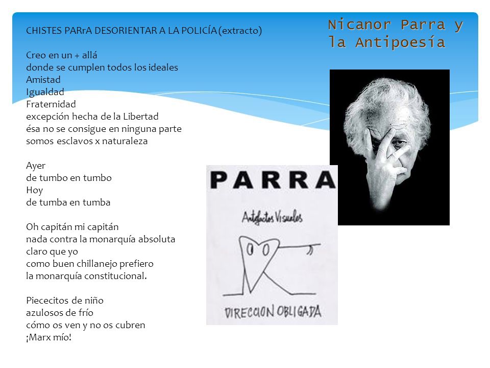 Nicanor Parra y la Antipoesía