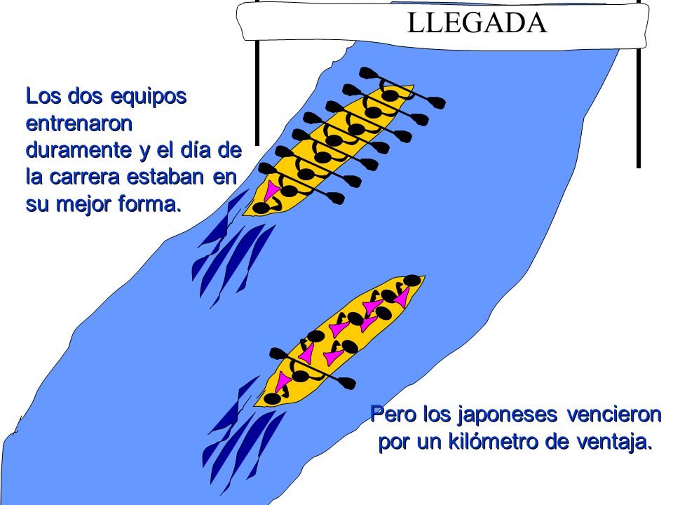 Pero los japoneses vencieron por un kilómetro de ventaja.