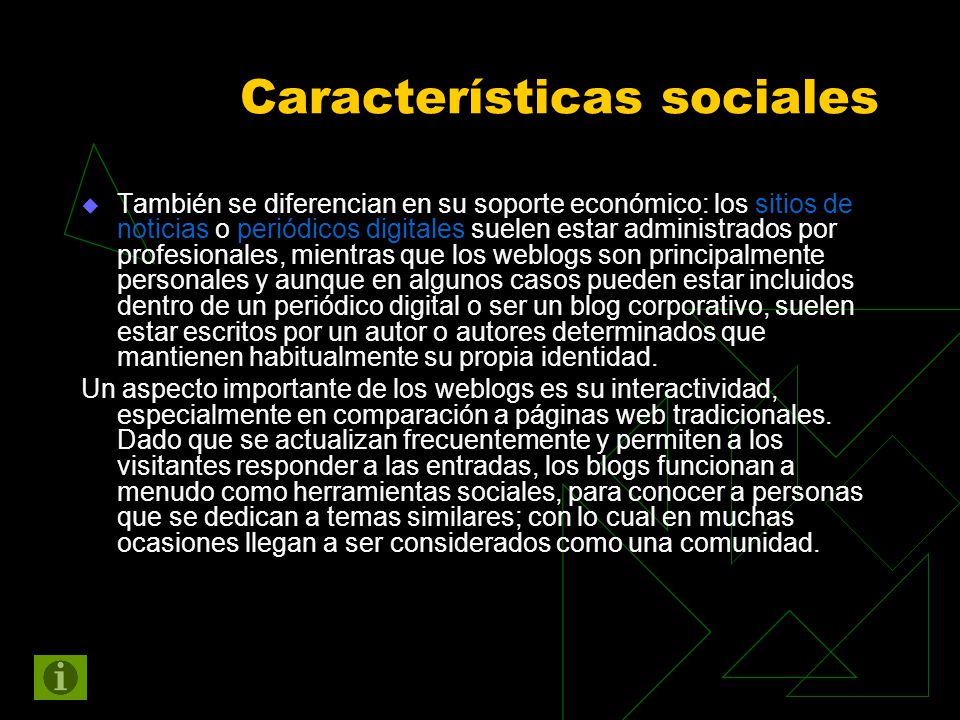 Características sociales