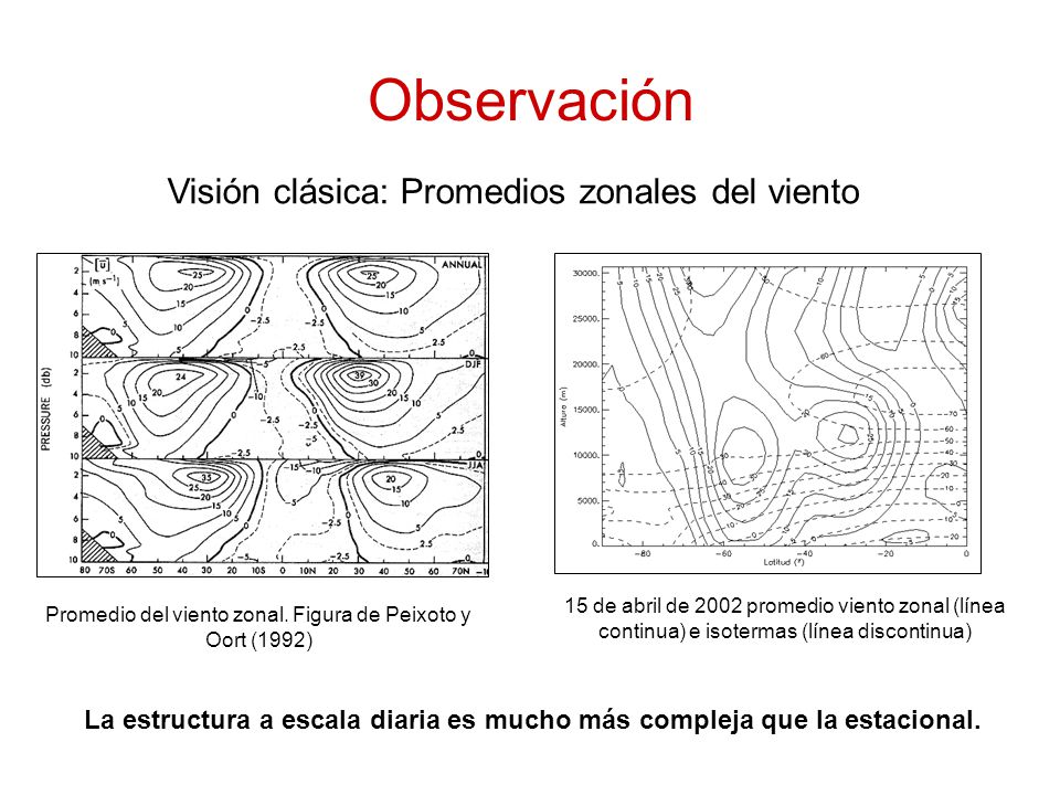 La estructura a escala diaria es mucho más compleja que la estacional.