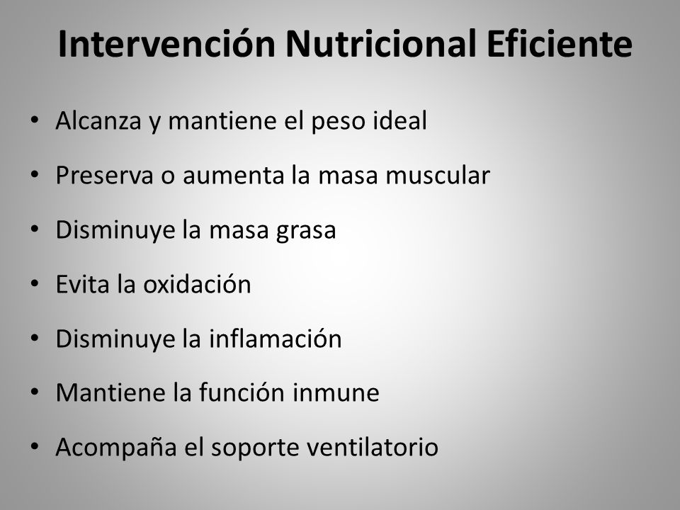 Intervención Nutricional Eficiente