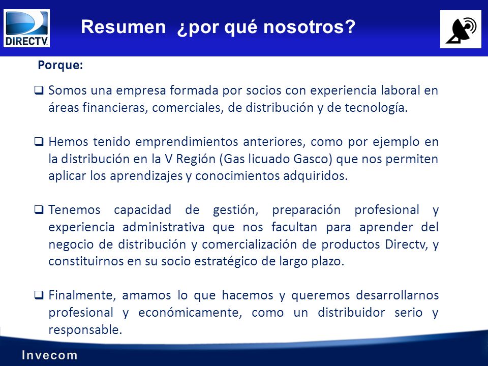 Resumen ¿por qué nosotros