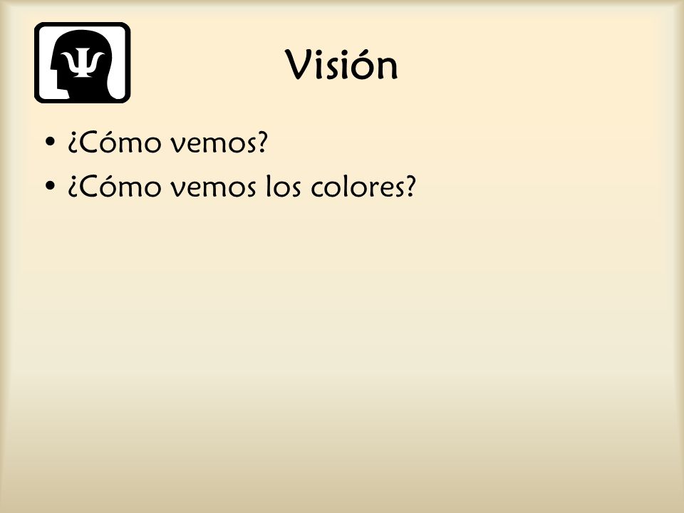 Visión ¿Cómo vemos ¿Cómo vemos los colores