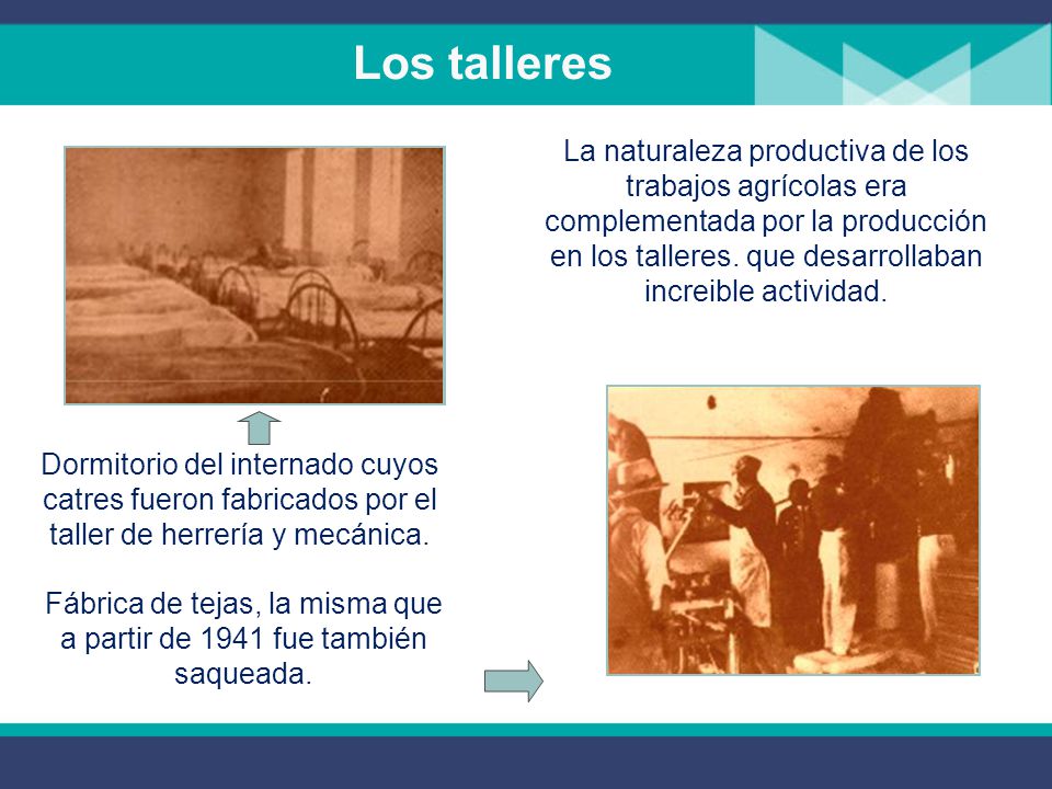 Fábrica de tejas, la misma que a partir de 1941 fue también saqueada.
