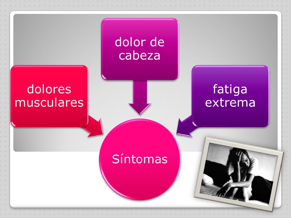 Síntomas dolores musculares dolor de cabeza fatiga extrema