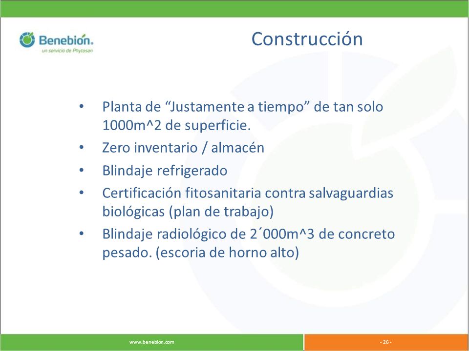 Construcción Planta de Justamente a tiempo de tan solo 1000m^2 de superficie. Zero inventario / almacén.