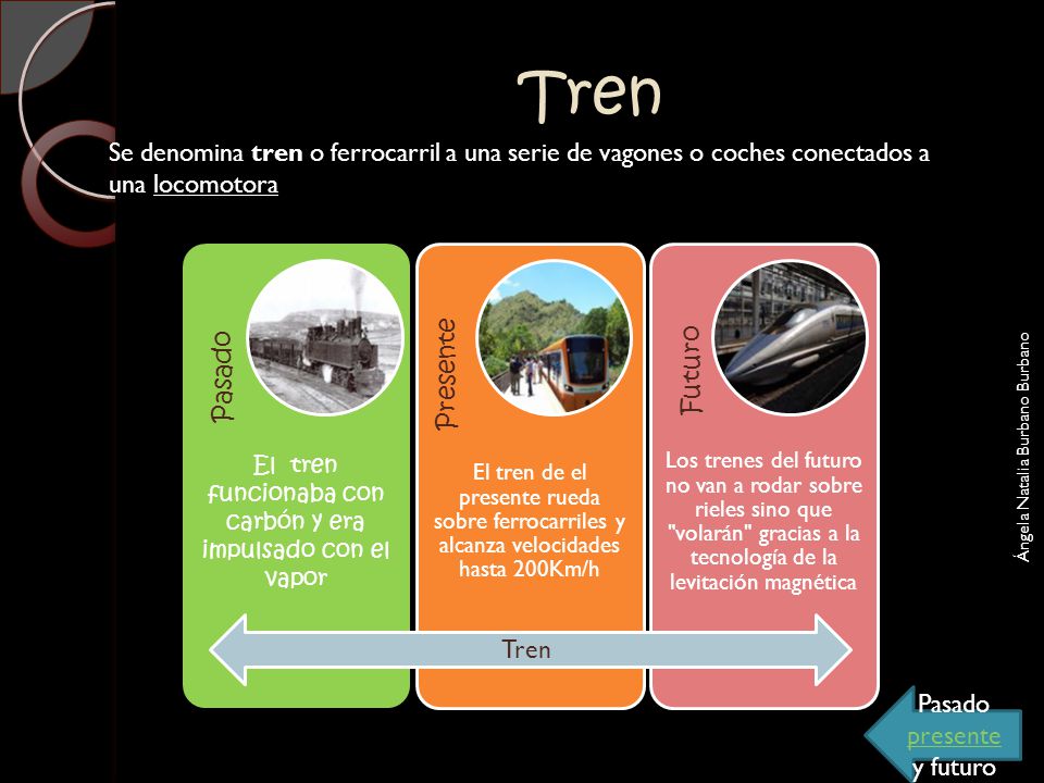 Tren Se denomina tren o ferrocarril a una serie de vagones o coches conectados a una locomotora