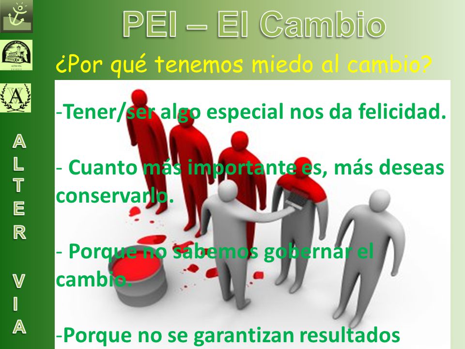 PEI – El Cambio ¿Por qué tenemos miedo al cambio