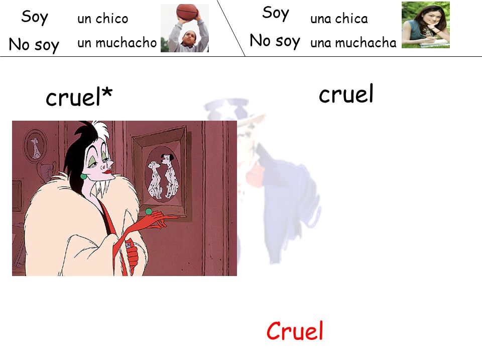cruel cruel* Cruel Soy Soy No soy No soy un chico un muchacho