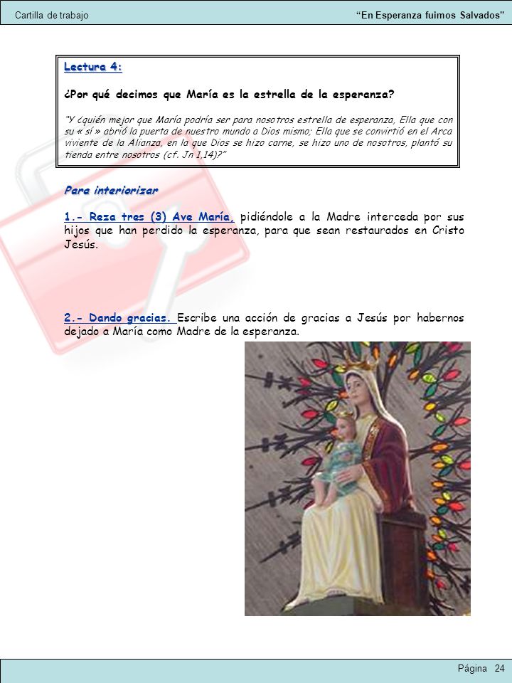 ¿Por qué decimos que María es la estrella de la esperanza