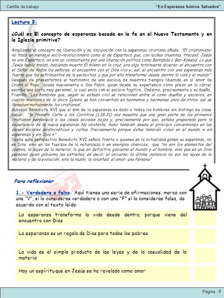 La esperanza es un regalo de Dios para todos los pobres