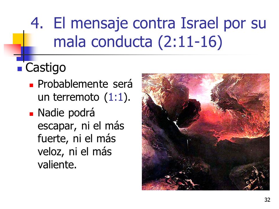 El mensaje contra Israel por su mala conducta (2:11-16)