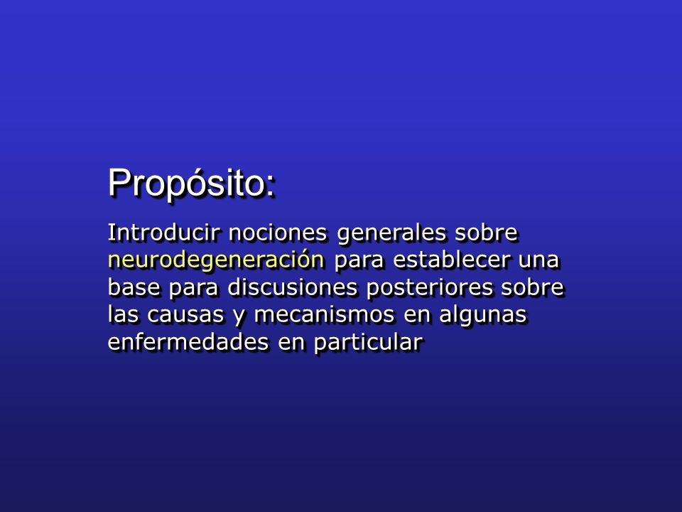 Propósito: