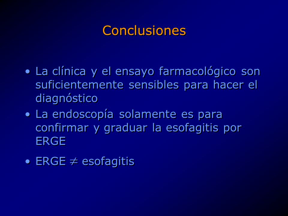 Conclusiones La clínica y el ensayo farmacológico son suficientemente sensibles para hacer el diagnóstico.
