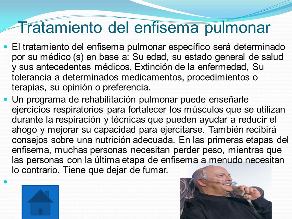 Tratamiento del enfisema pulmonar