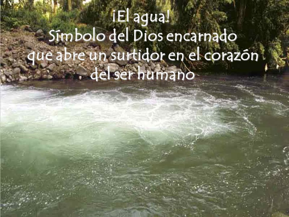 Símbolo del Dios encarnado que abre un surtidor en el corazón