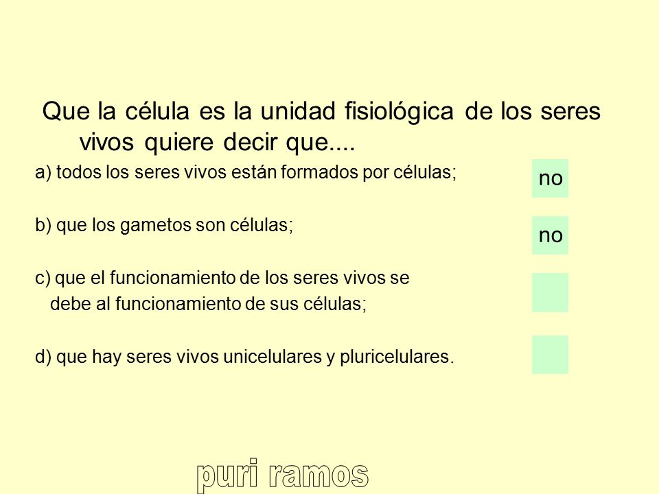 Que la célula es la unidad fisiológica de los seres vivos quiere decir que....